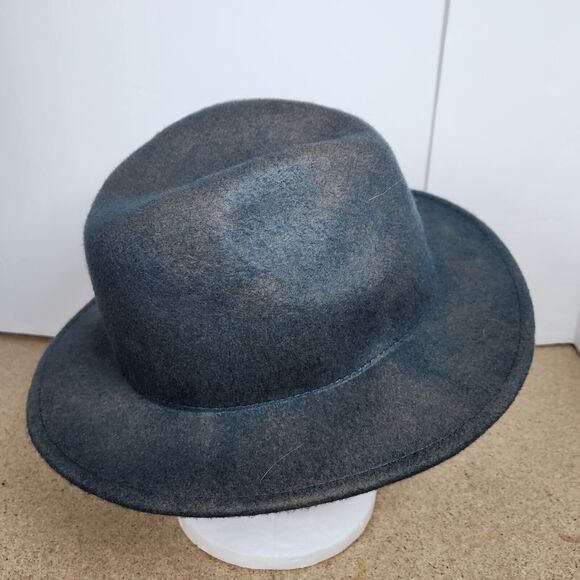 Target Gray 100% Wool Fedora Hat charcoal classic - Picture 3 of 10